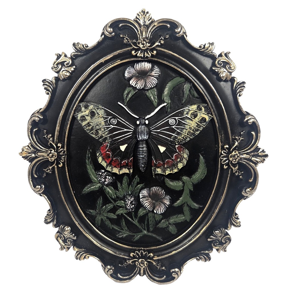 Unbranded Moth Wall Art Decor Adults Medium Black New Gothic Victorian Halloween